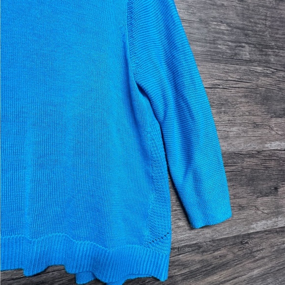 Worthington Blue Knit Cardigan Sweater - Picture 2 of 10